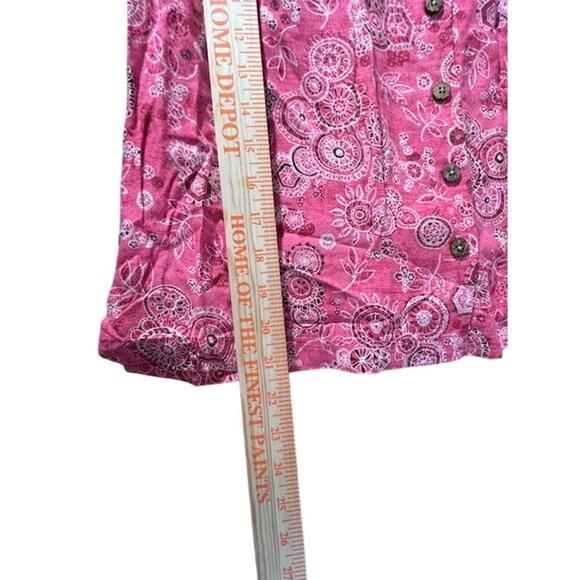 Columbia Women’s Shirt Petite Large | Outdoor Adventurecore Floral Button-Up - Picture 6 of 7